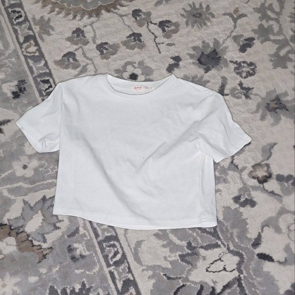 Plain White Crop Top